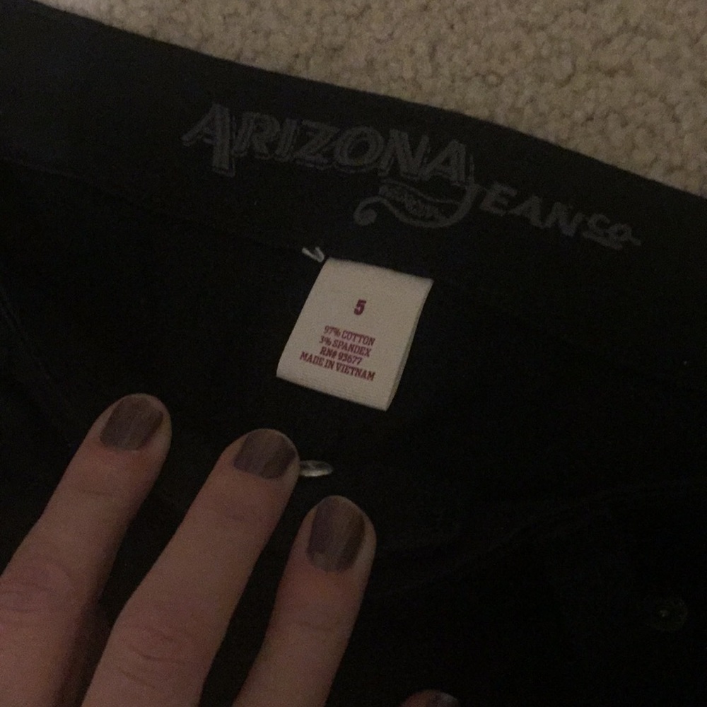 Skinny khaki pant. Black and Tan . Size 5 - Picture 3 of 4